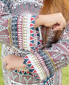 stylish women stitched printed shirt and trouser 03341830656 WhatsApp