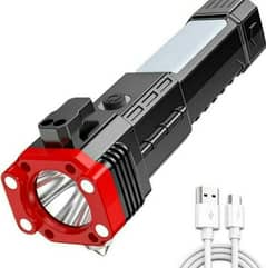 Rechargeable Led Torch Light with Type C Charging System