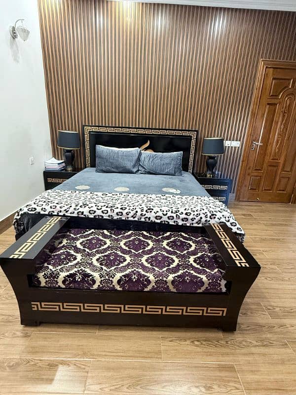 Bed/Bed Set/Wooden Bed/Bed Dressing/Bed with side tables/Bedroom Set 1