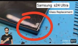 Crack Glass Change Samsung S23 Ultra S22 Ultra Note 20 Ultra Note 10+