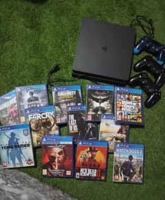 PS4 slim with free 10 games top tittles