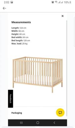 Kids Cot/ Crib