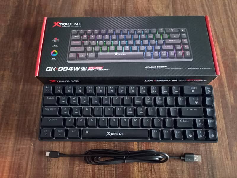 Xtrike Me GK-994W 60% Wireless RGB Mechanical Keyboard Tri Mode 3