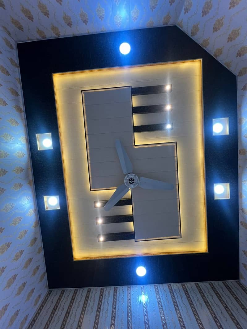 false ceiling, pop ceiling, Gypsum Board 8x4, Fancy Ceiling. media wall 0