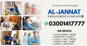 House maids , Maids , Baby Sitter , Chef , Cook , Patient Care ,Drive