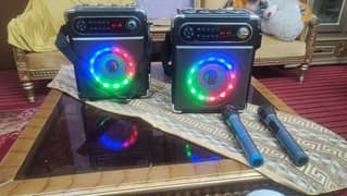 Bluetooth karaoke Sound System Speaker wireless mic ( mehfil, party )