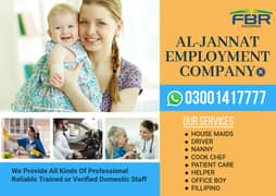 We Provide All Domestic Staff Maids Baby Sitter Nanny Cook Chef Driver