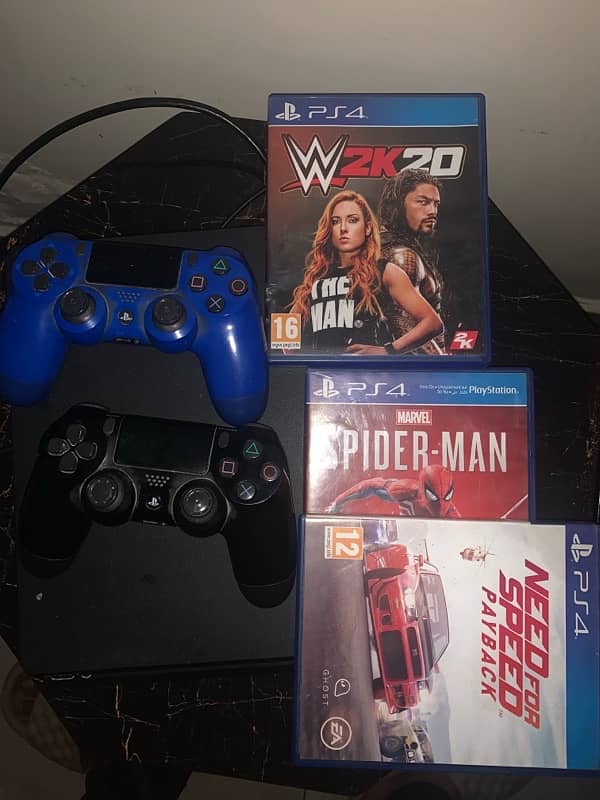 ps4 slim 500gb with games 0