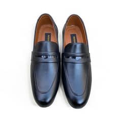 Men's casual Blue synthetic Leather Dress Shoes size Option Available