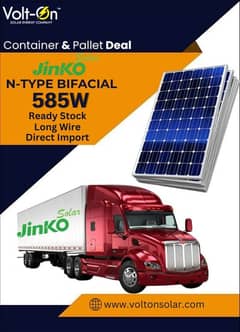 Jinko N-Type Bifacial 585W Solar Panels – Ready Stock, Direct Import