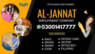 House maids , Maids , Baby Sitter , Chef , Cook , Patient Care ,Nurse