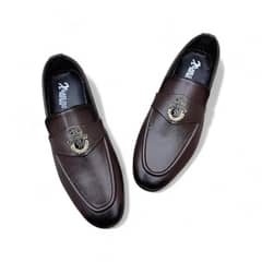 Men's Brown synthetic Leather Dress shoes for Formal & casual wear