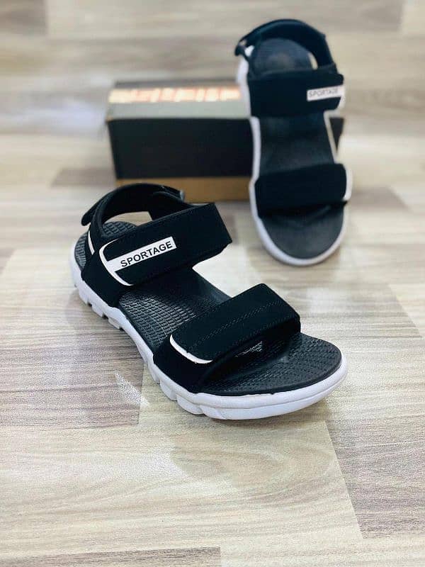 Men's black sandals 0