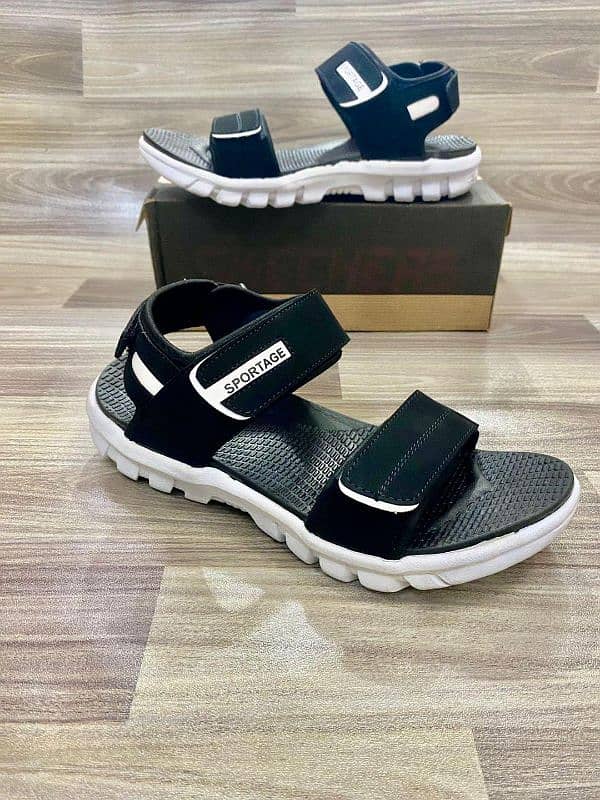 Men's black sandals 1