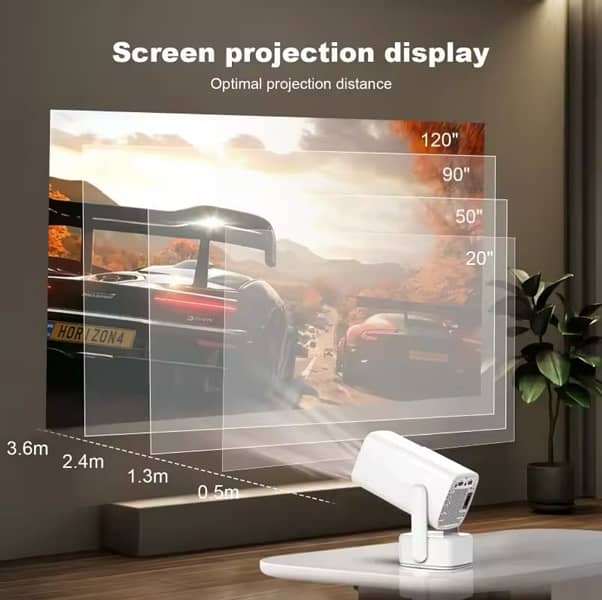 P30 Pro-White Smart Android 4K Portable Projector 6