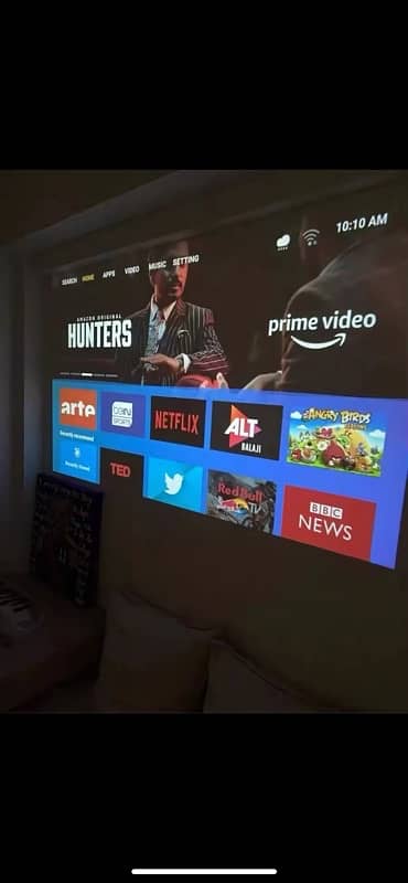 P30 Pro-White Smart Android 4K Portable Projector 5