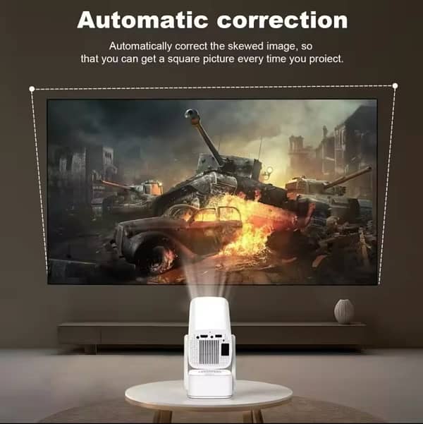 P30 Pro-White Smart Android 4K Portable Projector 8