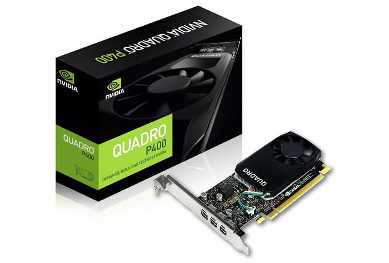 Nvidia Quadro p400 2GB DDR5 64Bit Dx 12 Connector *free 1