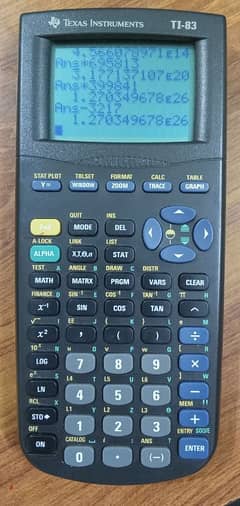 TI-83 GRAPHIC CALCULATOR