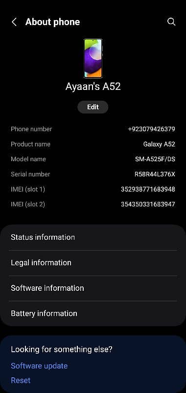 Samsung A52 - white - PTA approved 9