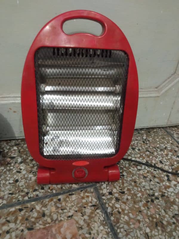 portable electric heater with two rods 0