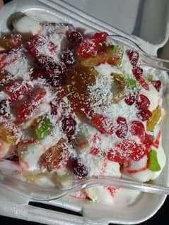 ice cream fruit chaat