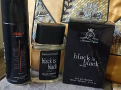 Black is black perfume and body spray