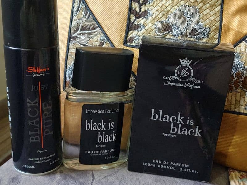 Black is black perfume and body spray 0