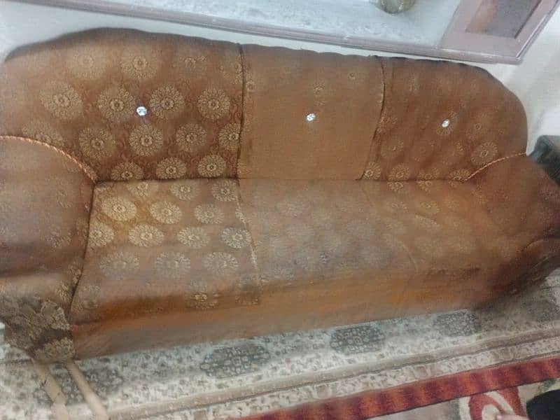 complete sofa set . original wood structure . 5