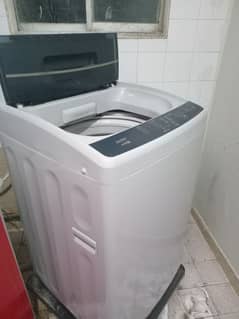 haier fully automatic washing machine new condition