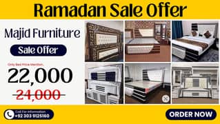 Bed / bed set / king size bed / double bed / poshish bed /side tables