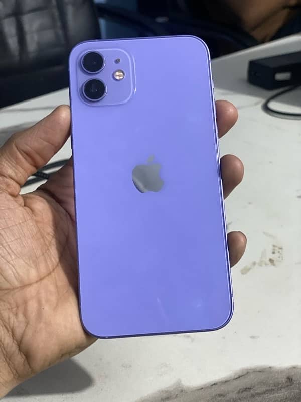 I phone 12 purple colour ( condition 12/10 ) 10