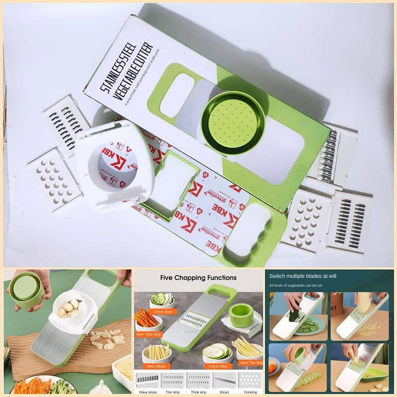 Stainless Steel Multifunctional Vegetable Cutter Grater For Vegetables 0