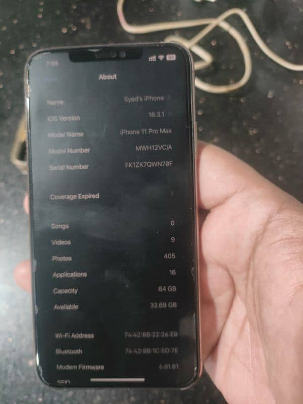 iPhone 11 pro max FU sealed original in excellent condition for sale 1