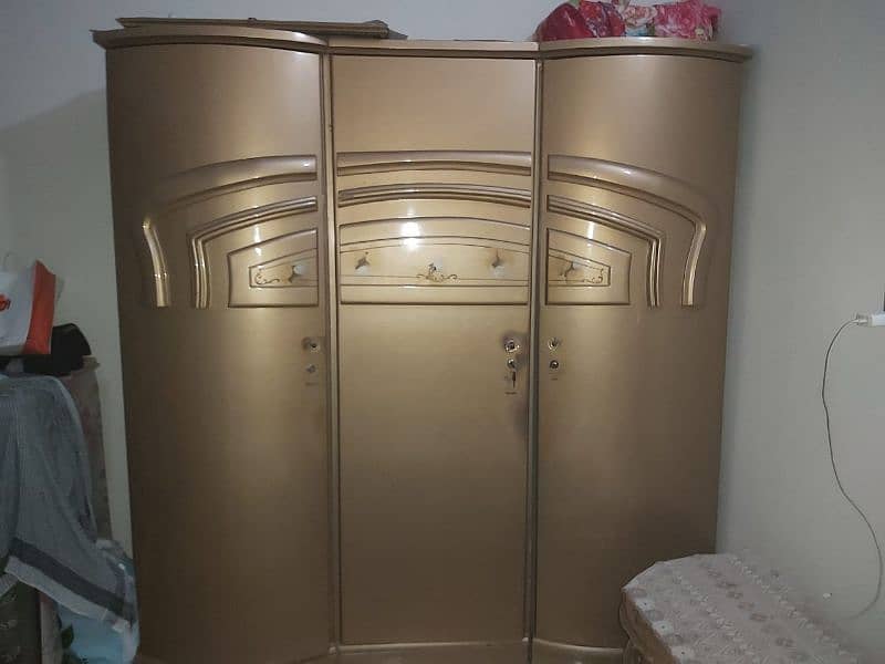 used bed and cupboard with mattress 1