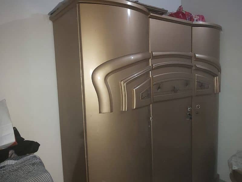 used bed and cupboard with mattress 2