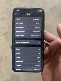 Iphone xs 256 gb  pta approved dual sim