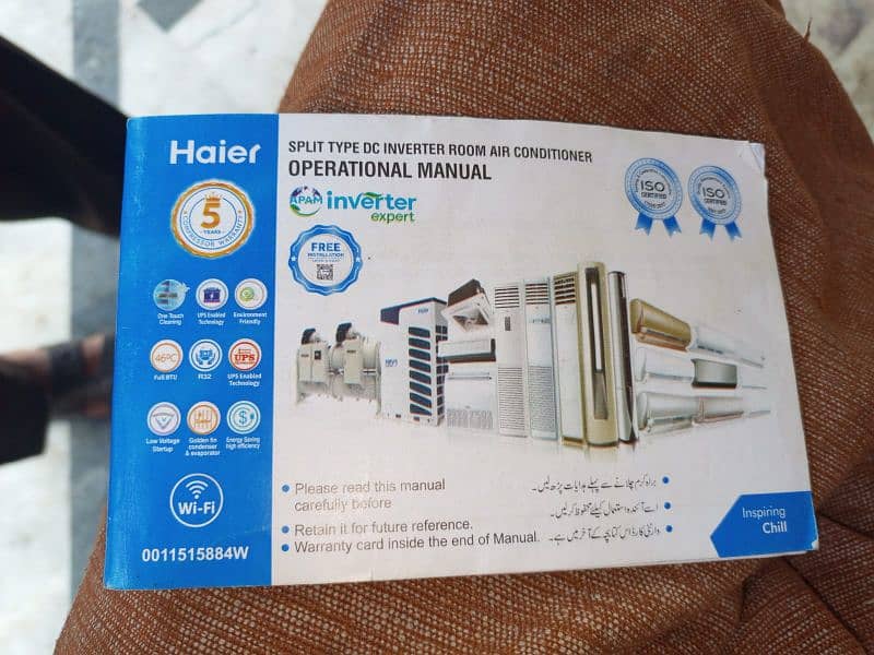 Haier wifi madal new a. c 6 manth use warenty k sat 6