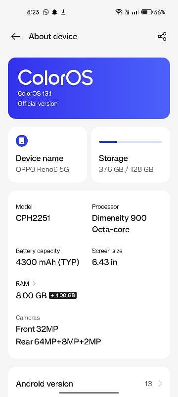 Oppo Reno 6 5G 1