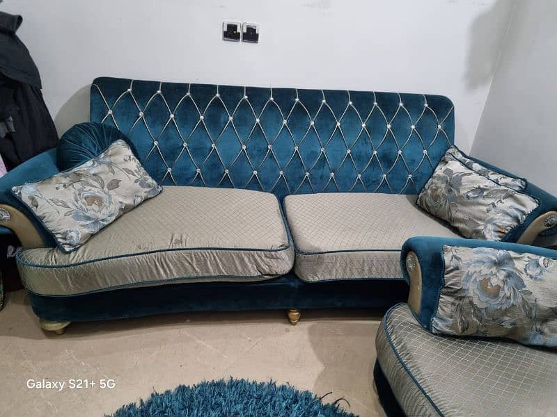 Branded 5 seat sofa set with mat 2