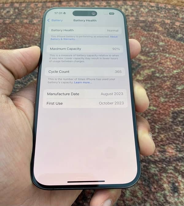 IPhone 15pro Nonpta lush condition(full sim time)WhatsApp(03274117805) 11