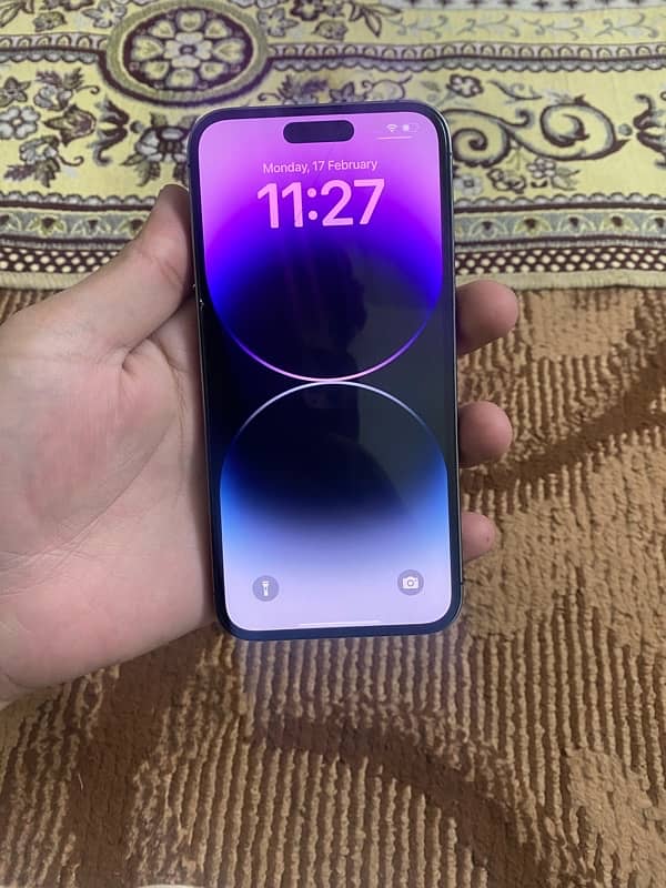 Iphone 14 pro max deep purple 256 gb Dual physical  non pta battery 88 1