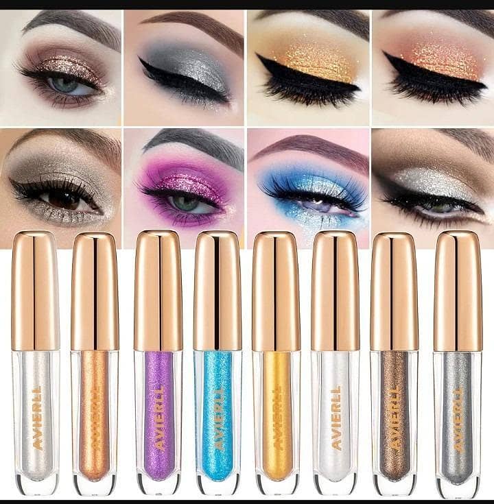 Liquid glitter eyeshadow pack of 8 1