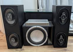 4 Ch Amplifier | JVC Woofer(10inch) | 4 Speakers