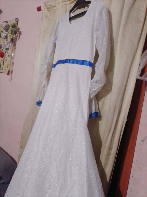 BRANDED Beautiful long Maxi WHITE 4