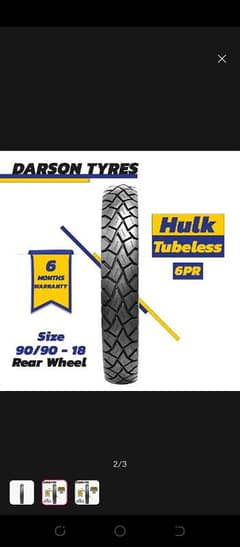 90.90. 18 tubeless darson hulk bikes tube less tyres