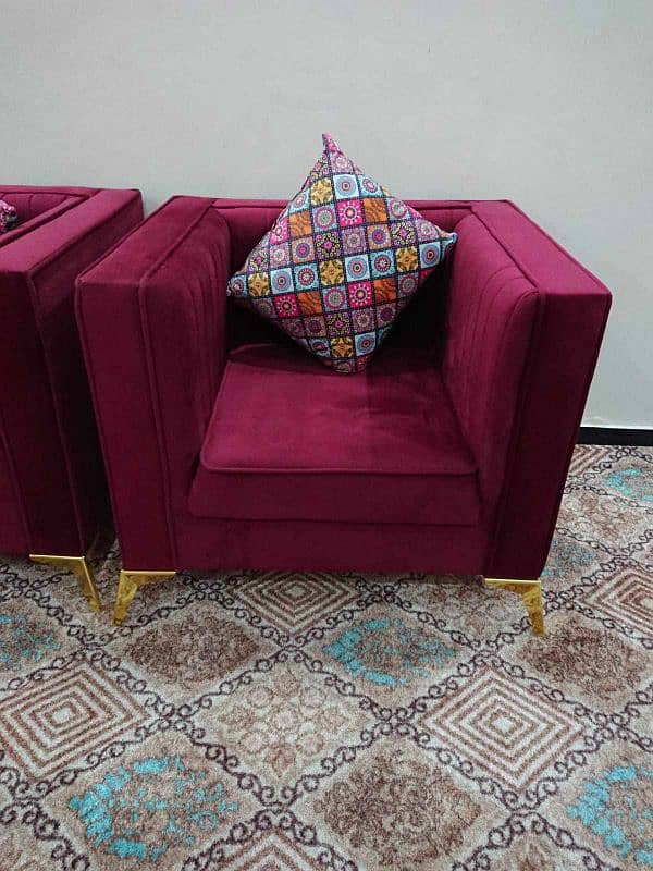 Sofa Set 7 Seater Velvet 6