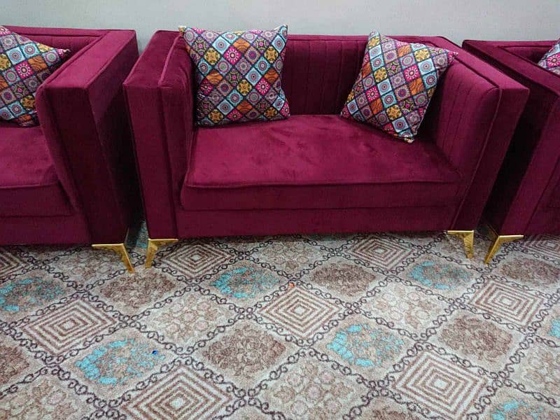 Sofa Set 7 Seater Velvet 7