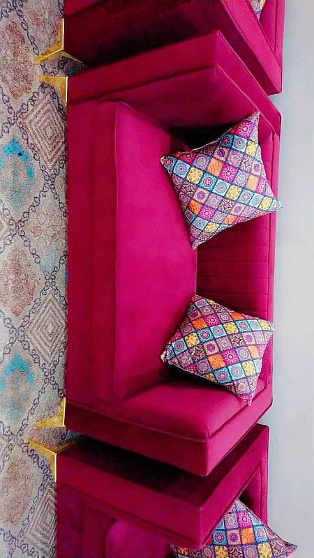 Sofa Set 7 Seater Velvet 10