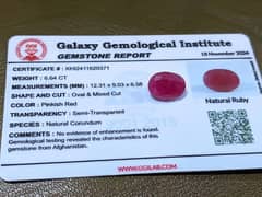 Natural Ruby Kabul Afghanistan